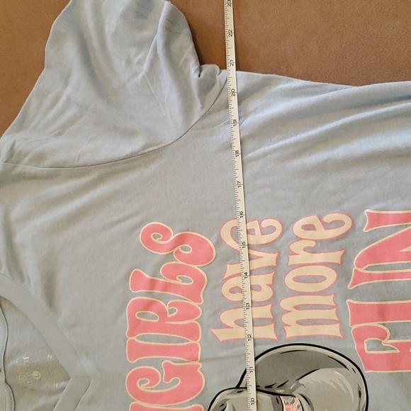 Simply Southern Light Blue V-Neck T-Shirt, Size L - Picture 5 of 6